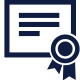 Certificate with ribbon graphic