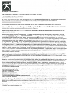 Remington Evaluations LLC Letter Remington Evaluations LLC scam letter